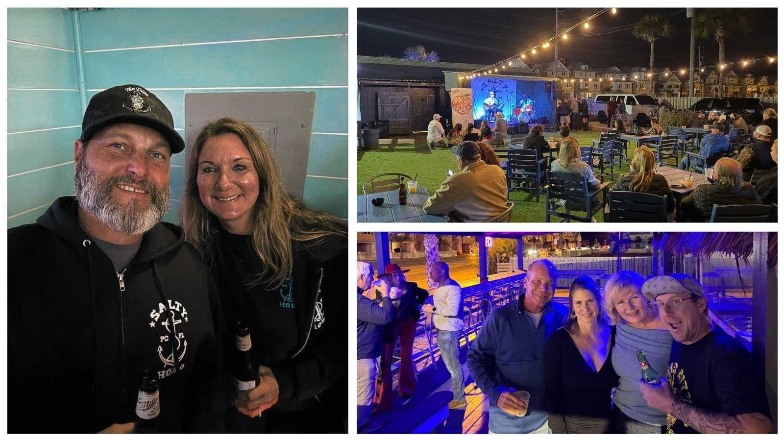 Live music night in the yard at Salty Hobo on Front Beach Road
